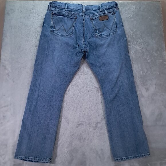 Wrangler Retro Jean Men 39x31, Tag 38x32 Slim Boot Blue Denim Western 77MWZGL - Picture 2 of 13